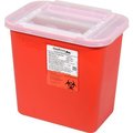 Oakridge Products-113906 Oakridge Products 2 Gallon Sharps Container w/ Slide Lid, Red 0320-1500